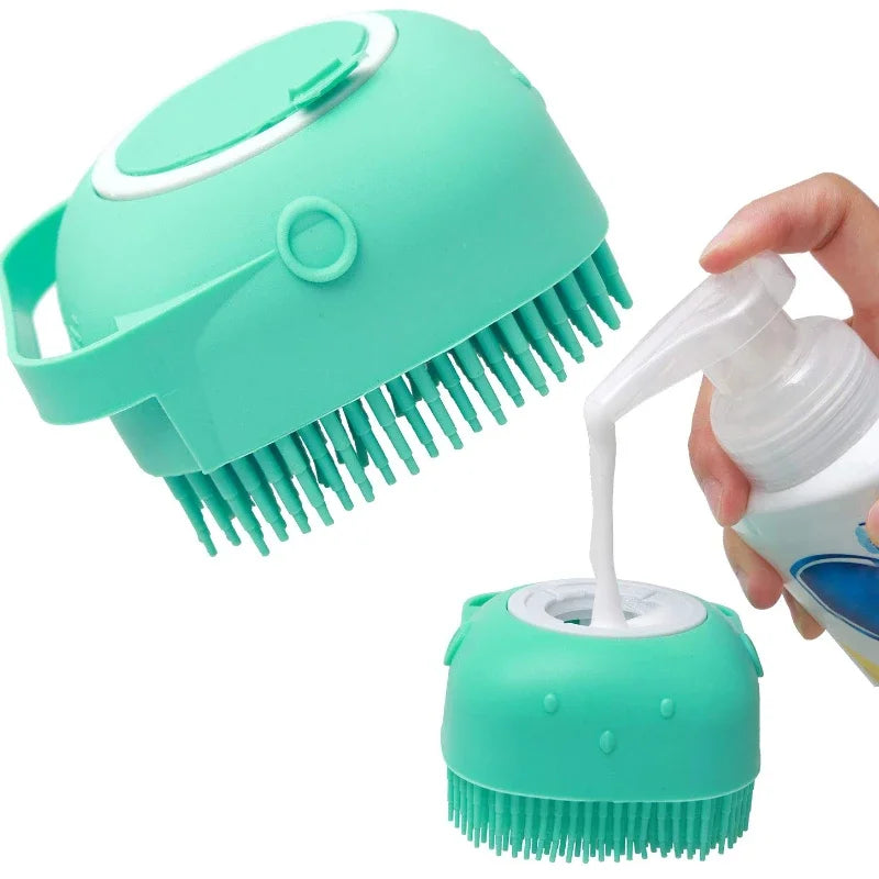 Escova de Banho e Massagem 2 em 1 para Pets
