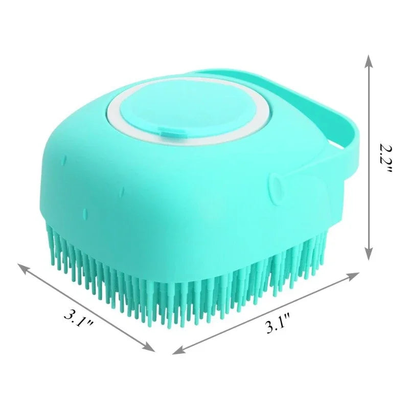 Escova de Banho e Massagem 2 em 1 para Pets