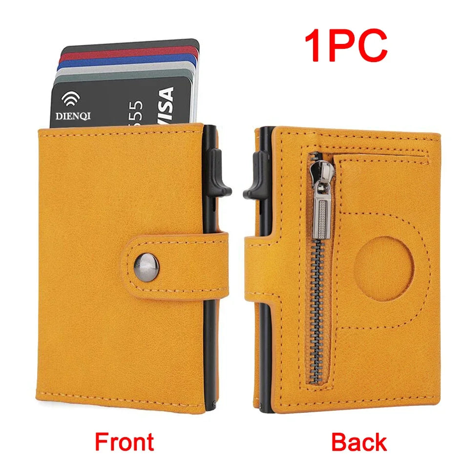 Carteira Mini de Couro Sintético com Proteção RFID – Estilo Moderno e Compacto