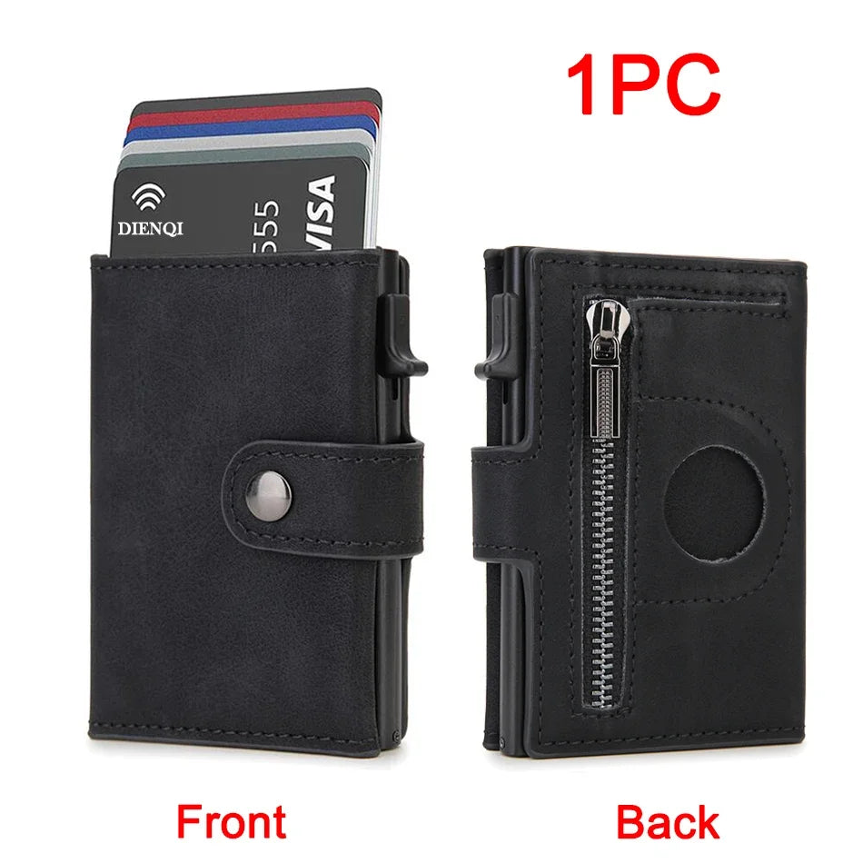 Carteira Mini de Couro Sintético com Proteção RFID – Estilo Moderno e Compacto