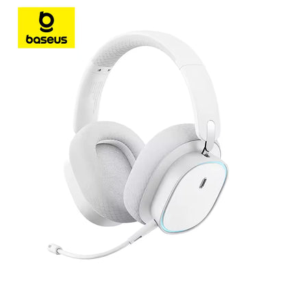 Fone Gamer Baseus GH02 – Wireless/Bluetooth/Cabo, RGB, Microfone, Som Imersivo com Driver 40mm