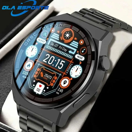 GT3 Pro: Smartwatch Esportivo com Ecrã HD e Chamadas Bluetooth