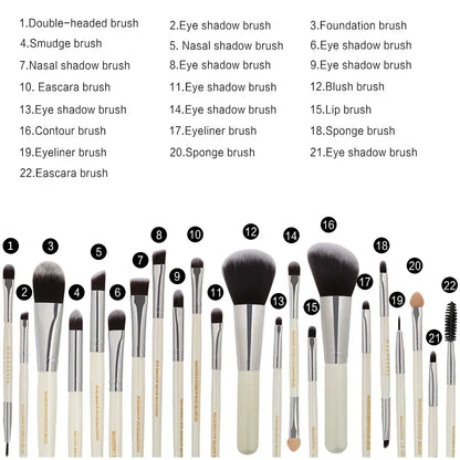 O melhor kit de pincéis de maquiagem profissional (3/13/22 peças