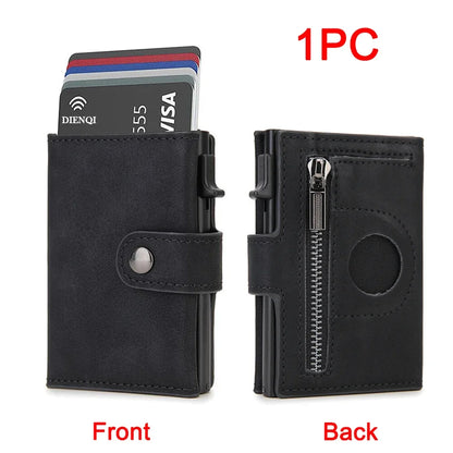Carteira Mini de Couro Sintético com Proteção RFID – Estilo Moderno e Compacto
