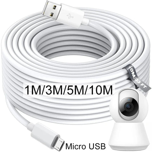 Cabo Micro USB de Carregamento Rápido 1m-10m para Telemóveis e Dispositivos.