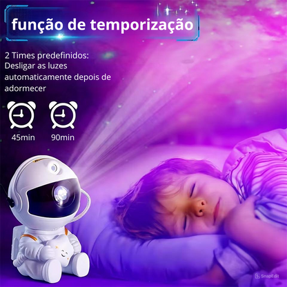 Projetor Espacial Galaxy Night Light - Lâmpada LED de Estrelas e Nebulosa para Decoração de Quarto