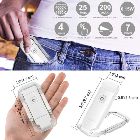 Mini Luminária ClipRead™ – Luz LED USB com Temporizador