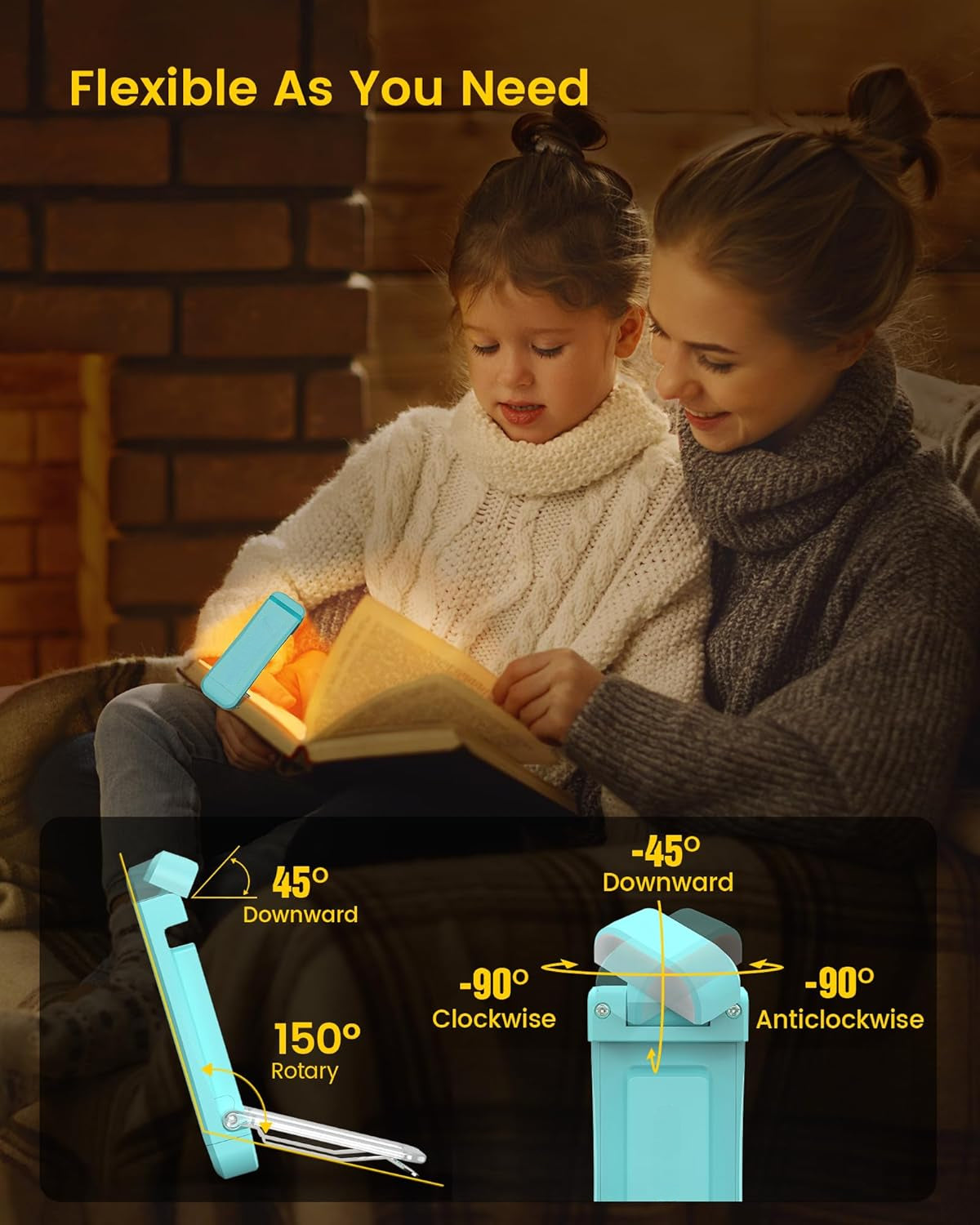 Mini Luminária ClipRead™ – Luz LED USB com Temporizador