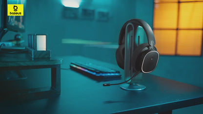 Fone Gamer Baseus GH02 – Wireless/Bluetooth/Cabo, RGB, Microfone, Som Imersivo com Driver 40mm