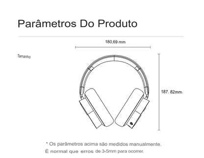 Fone Gamer Baseus GH02 – Wireless/Bluetooth/Cabo, RGB, Microfone, Som Imersivo com Driver 40mm